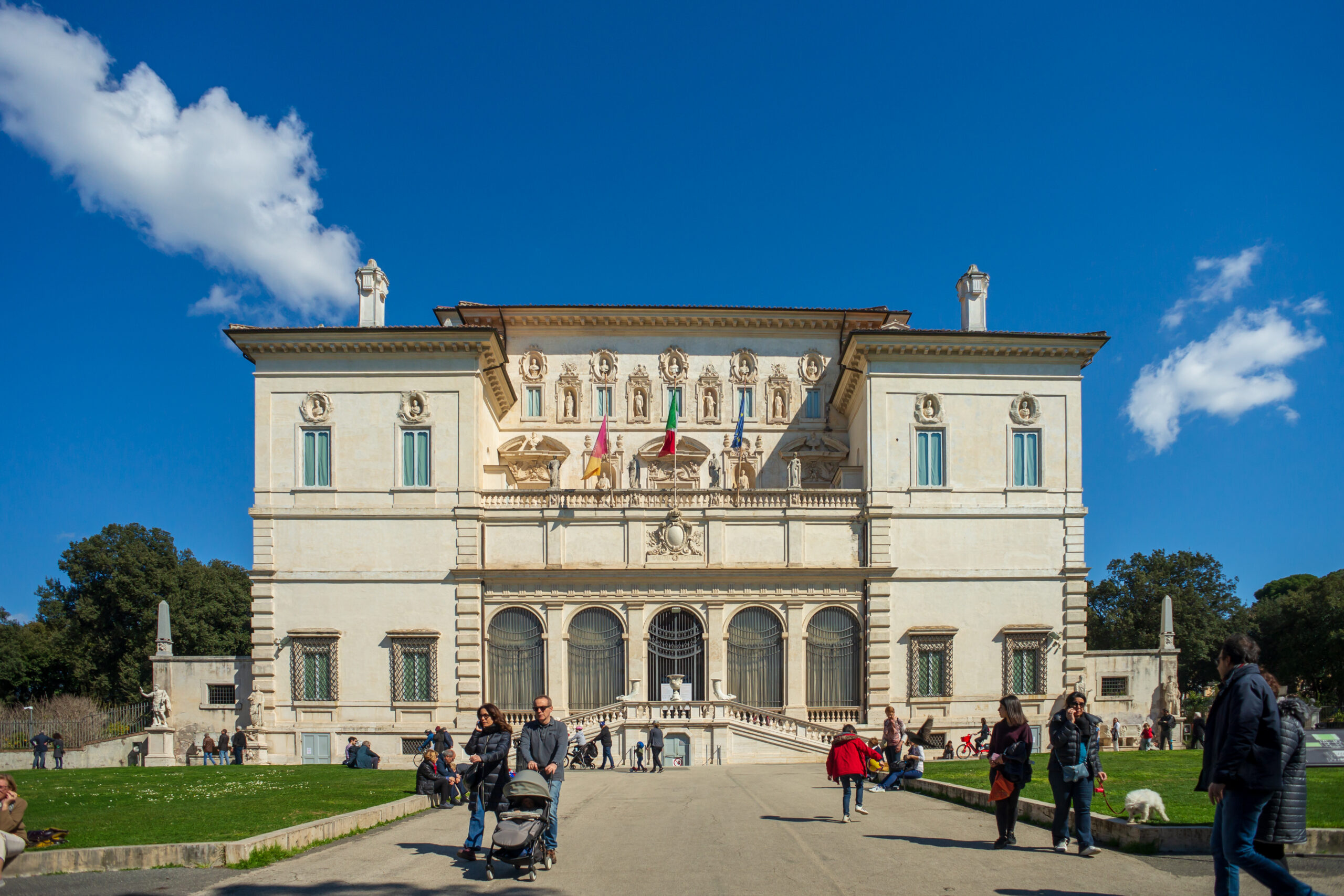 A Casino di Villa Borghese épülete Róma legszebb parkjában